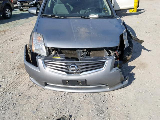 3N1AB6AP2CL632814 - 2012 NISSAN SENTRA 2.0 SILVER photo 9