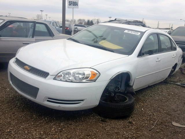 2G1WB5E3XG1102854 - 2016 CHEVROLET IMPALA LIM WHITE photo 2