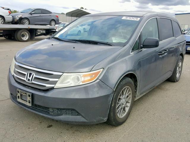 5FNRL5H27BB036838 - 2011 HONDA ODYSSEY LX CHARCOAL photo 2