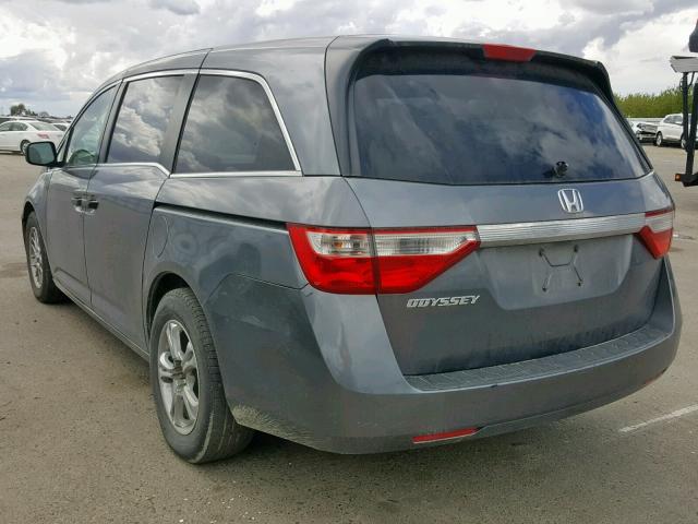 5FNRL5H27BB036838 - 2011 HONDA ODYSSEY LX CHARCOAL photo 3