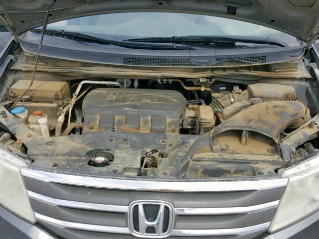 5FNRL5H27BB036838 - 2011 HONDA ODYSSEY LX CHARCOAL photo 7