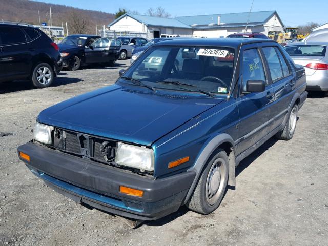 WVWRG21G7MW221317 - 1991 VOLKSWAGEN JETTA GL GREEN photo 2