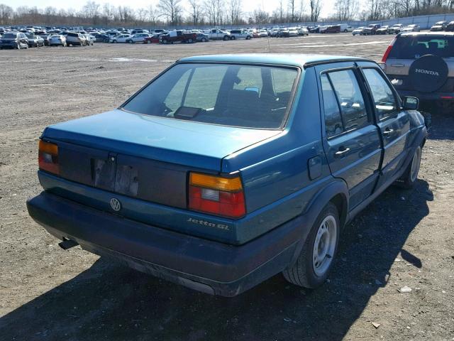 WVWRG21G7MW221317 - 1991 VOLKSWAGEN JETTA GL GREEN photo 4