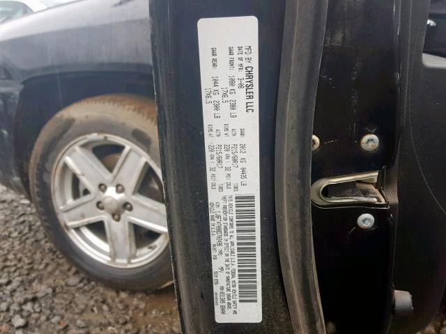 1J8FT47088D702496 - 2008 JEEP COMPASS SP 黑色 照片 10