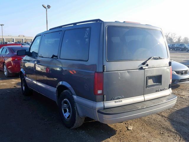 1GNDM19W1YB138897 - 2000 CHEVROLET ASTRO GRAY photo 3