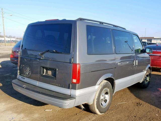 1GNDM19W1YB138897 - 2000 CHEVROLET ASTRO GRAY photo 4