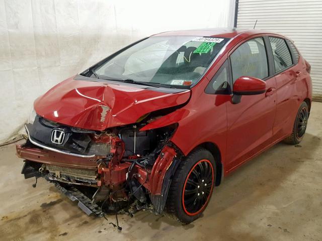 3HGGK5H82FM721816 - 2015 HONDA FIT EX RED photo 2