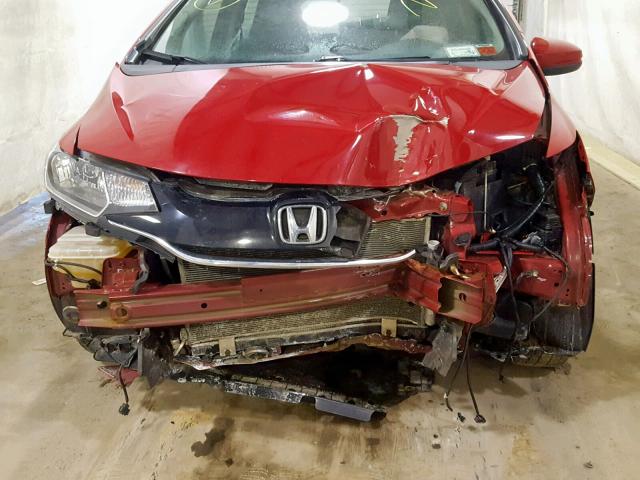 3HGGK5H82FM721816 - 2015 HONDA FIT EX RED photo 9