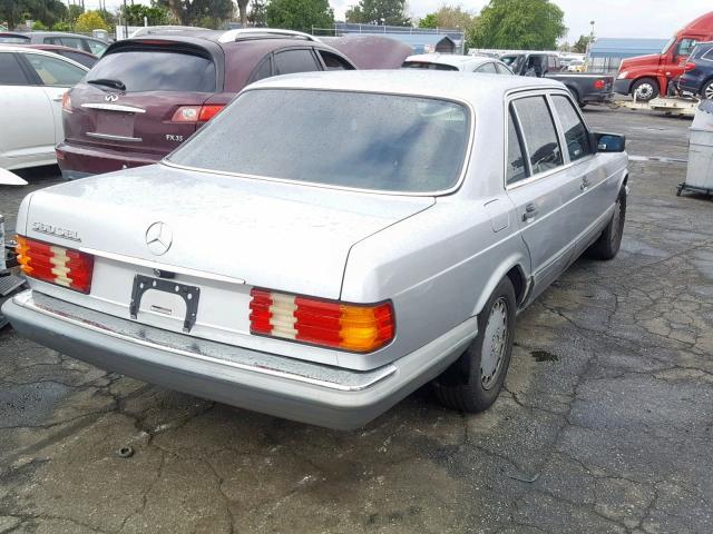 WDBCA39E8MA600015 - 1991 MERCEDES-BENZ 560 SEL SILVER photo 4