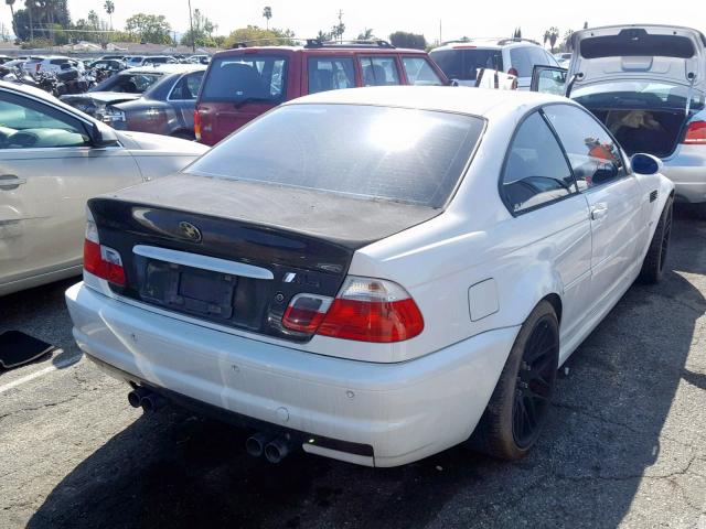 WBSBL93403JR19023 - 2003 BMW M3 WHITE photo 4