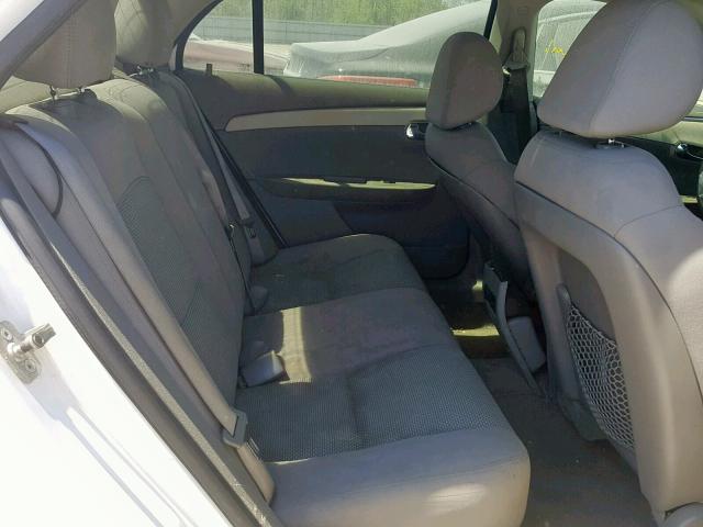 1G1ZC5EU1BF155110 - 2011 CHEVROLET MALIBU 1LT WHITE photo 6