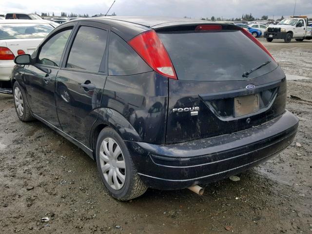 1FAHP37N07W344555 - 2007 FORD FOCUS ZX5 BLACK photo 3