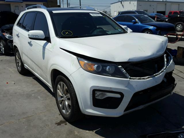 5XYKW4A28CG229216 - 2012 KIA SORENTO SX WHITE photo 1