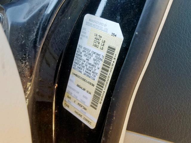 1N4BU31D3SC142690 - 1995 NISSAN ALTIMA XE BLACK photo 10