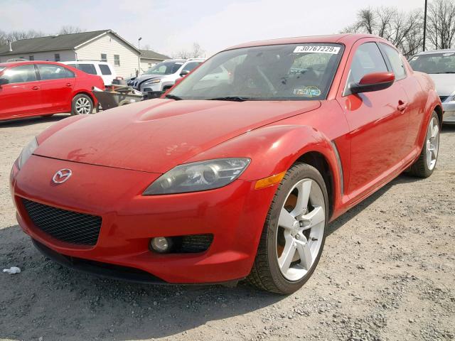 JM1FE173740106114 - 2004 MAZDA RX8 RED photo 2