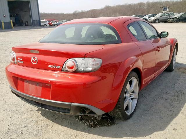 JM1FE173740106114 - 2004 MAZDA RX8 RED photo 4