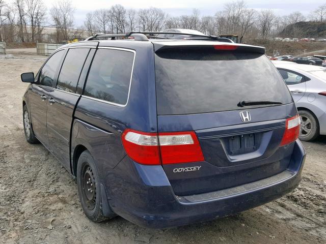 5FNRL38246B079205 - 2006 HONDA ODYSSEY LX BLUE photo 3