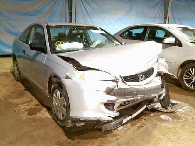 1HGEM22395L004455 - 2005 HONDA CIVIC DX V SILVER photo 1