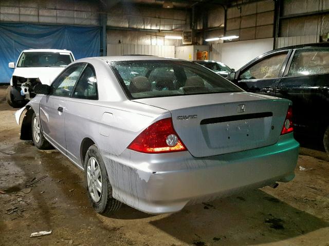 1HGEM22395L004455 - 2005 HONDA CIVIC DX V SILVER photo 3