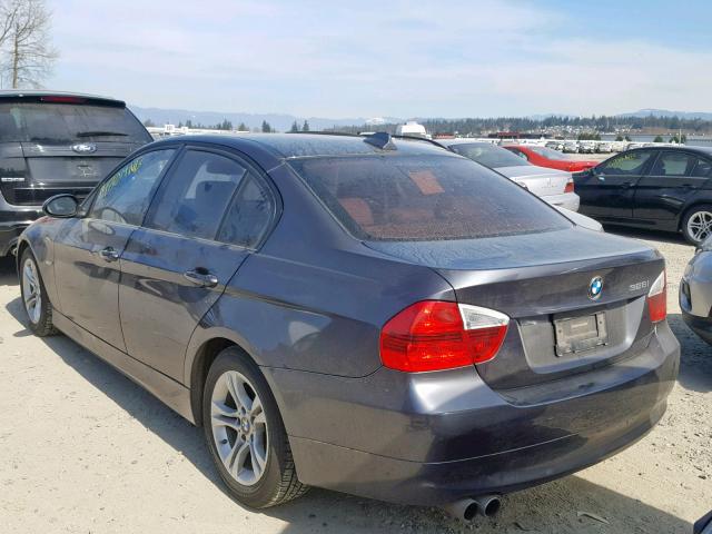 WBAVC57528NK78227 - 2008 BMW 328 I SULE GRAY photo 3