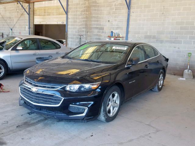 1G1ZB5ST9JF218628 - 2018 CHEVROLET MALIBU LS BLACK photo 2