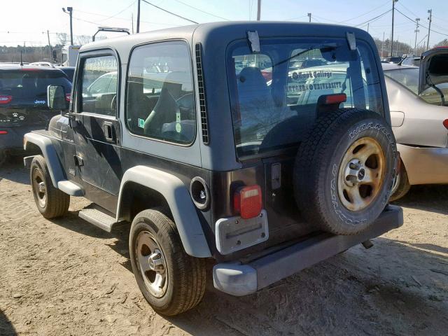 1J4FY29P9WP805164 - 1998 JEEP WRANGLER / BLACK photo 3