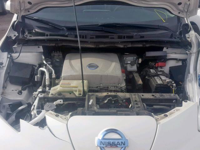 1N4AZ0CP0EC333278 - 2014 NISSAN LEAF S WHITE photo 7