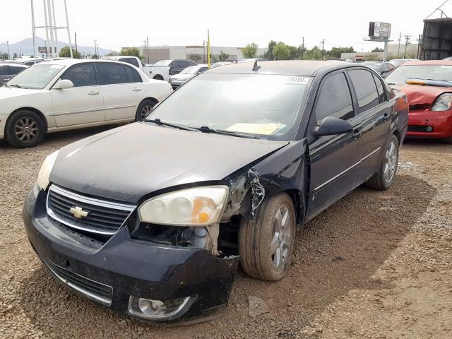 1G1ZU53876F163818 - 2006 CHEVROLET MALIBU LTZ BLACK photo 2