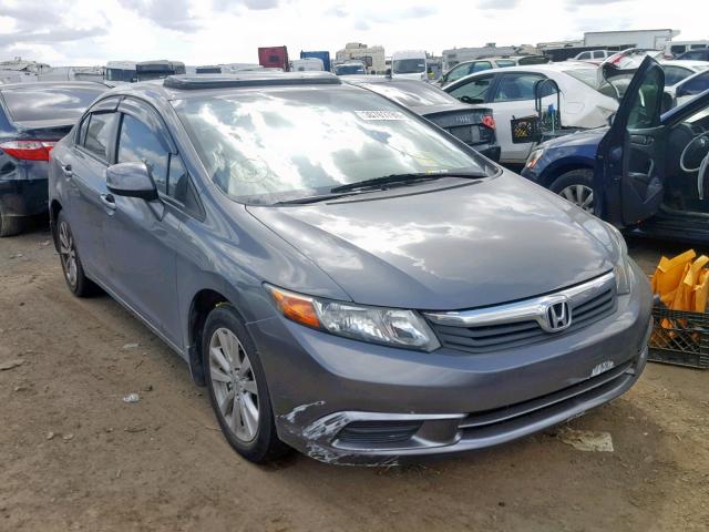 19XFB2F93CE304960 - 2012 HONDA CIVIC EXL GRAY photo 1