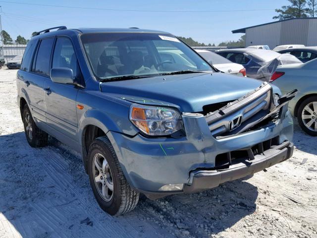 5FNYF18328B036825 - 2008 HONDA PILOT SE TEAL photo 1