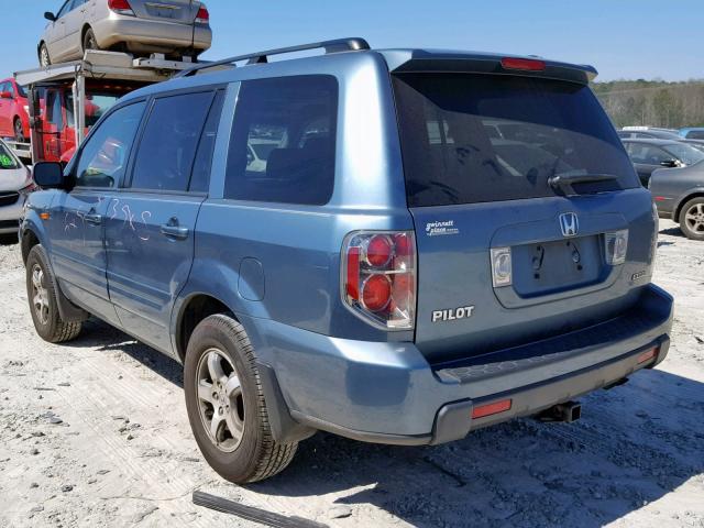 5FNYF18328B036825 - 2008 HONDA PILOT SE TEAL photo 3