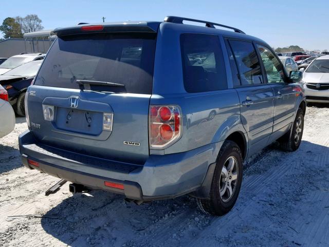 5FNYF18328B036825 - 2008 HONDA PILOT SE TEAL photo 4