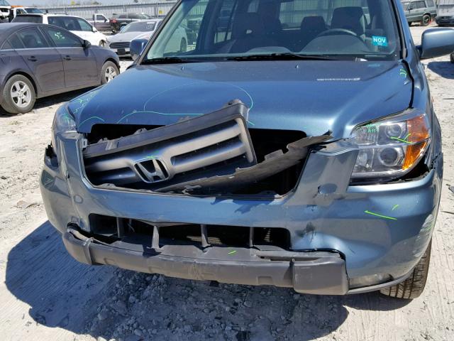 5FNYF18328B036825 - 2008 HONDA PILOT SE TEAL photo 9