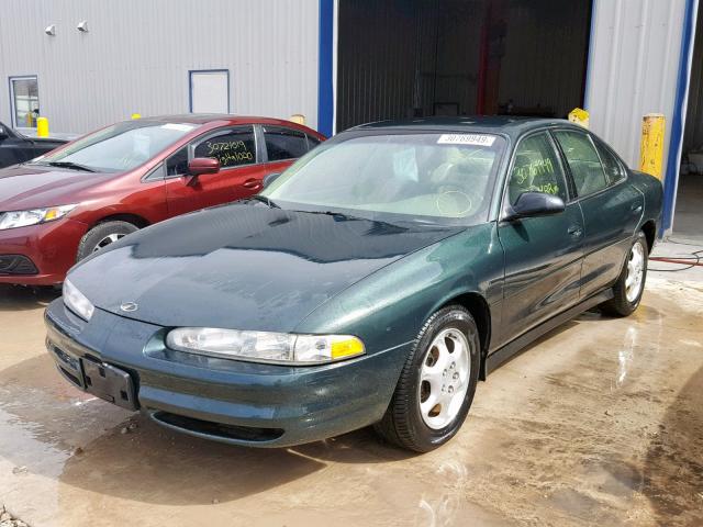 1G3WH52H2YF142541 - 2000 OLDSMOBILE INTRIGUE G GREEN photo 2