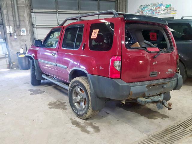 5N1ED28Y93C636415 - 2003 NISSAN XTERRA XE RED photo 3