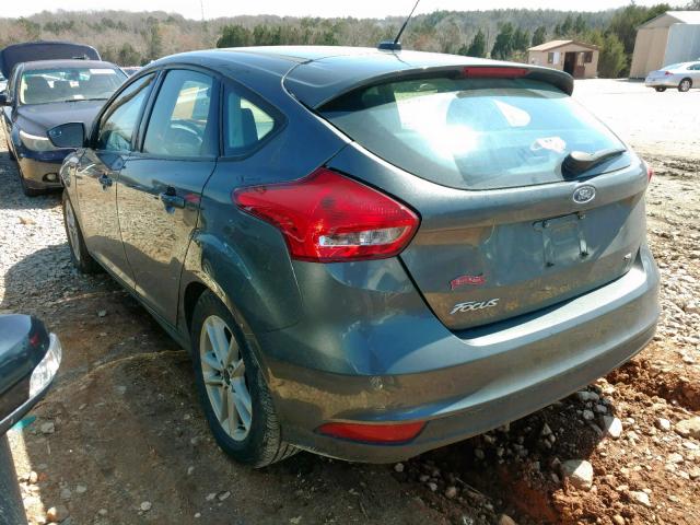 1FADP3K26JL255822 - 2018 FORD FOCUS SE GRAY photo 3