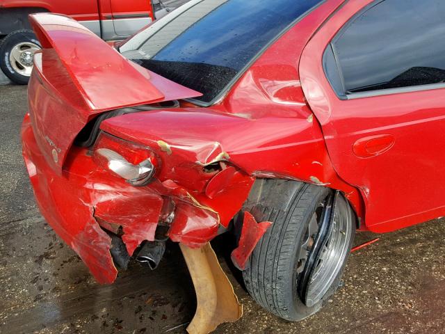 1B3ES66S44D536204 - 2004 DODGE NEON SRT-4 RED photo 10