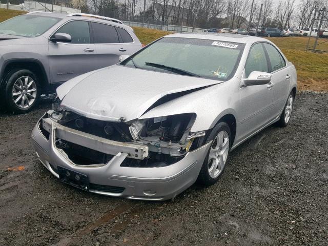 JH4KB16515C008690 - 2005 ACURA RL SILVER photo 2