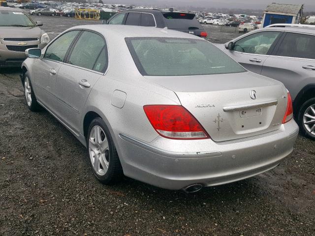 JH4KB16515C008690 - 2005 ACURA RL SILVER photo 3