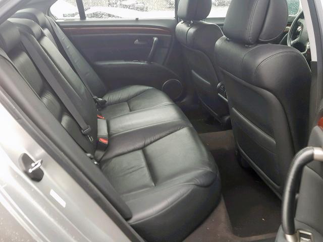 JH4KB16515C008690 - 2005 ACURA RL SILVER photo 6