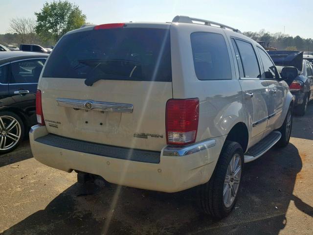 1A8HX58TX9F712805 - 2009 CHRYSLER ASPEN LIMI WHITE photo 4