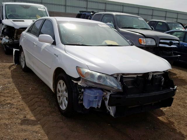 4T1BB46K09U091470 - 2009 TOYOTA CAMRY HYBR WHITE photo 1