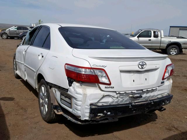 4T1BB46K09U091470 - 2009 TOYOTA CAMRY HYBR WHITE photo 3