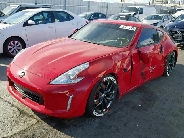 JN1AZ4EH2FM443965 - 2015 NISSAN 370Z BASE RED photo 2