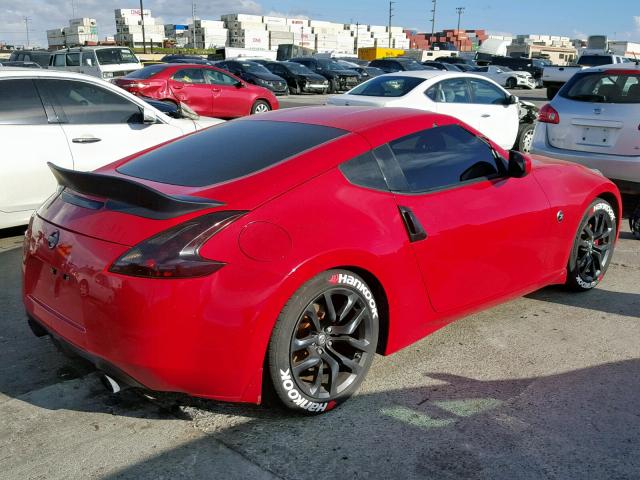 JN1AZ4EH2FM443965 - 2015 NISSAN 370Z BASE RED photo 4