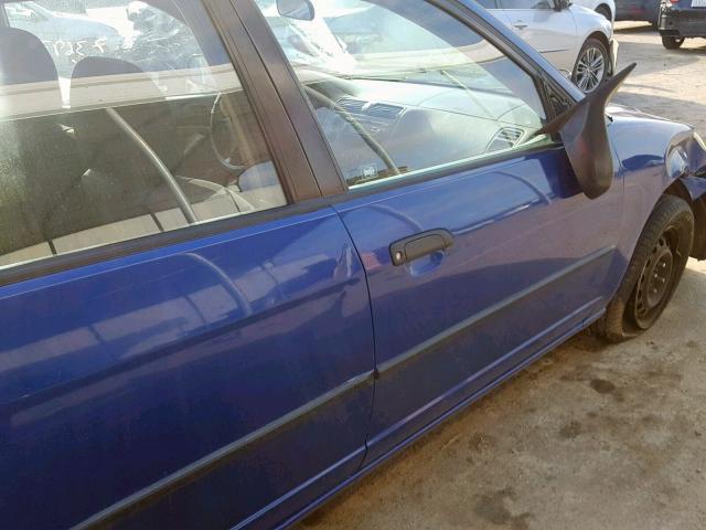 1HGES16365L025144 - 2005 HONDA CIVIC DX V BLUE photo 9