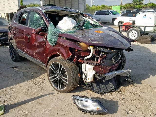 5LMTJ3DH1HUL04401 - 2017 LINCOLN MKC RESERV BURGUNDY photo 1