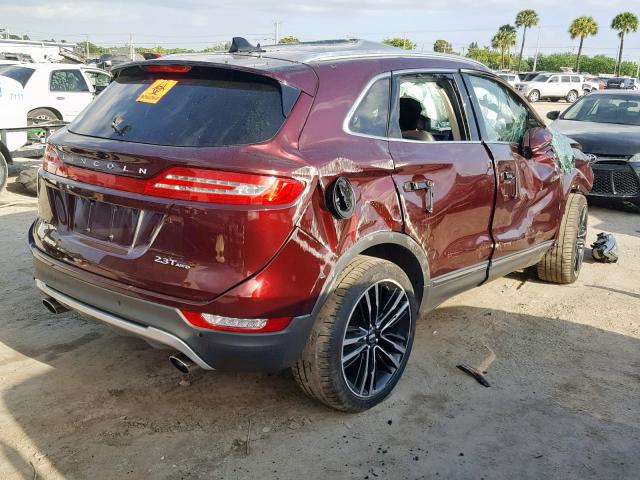 5LMTJ3DH1HUL04401 - 2017 LINCOLN MKC RESERV BURGUNDY photo 4