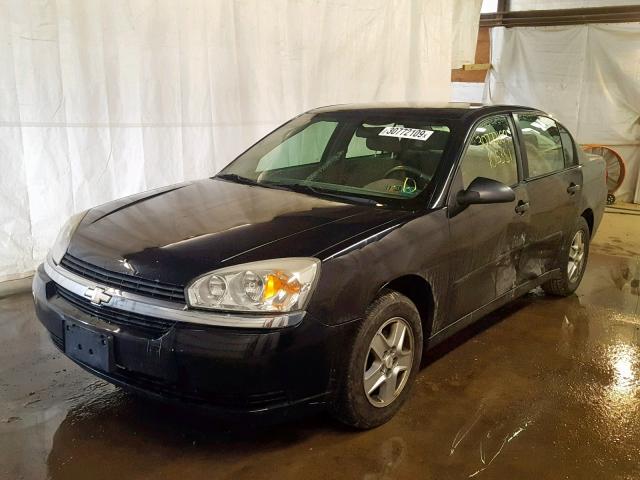 1G1ZT52865F263928 - 2005 CHEVROLET MALIBU LS BLACK photo 2
