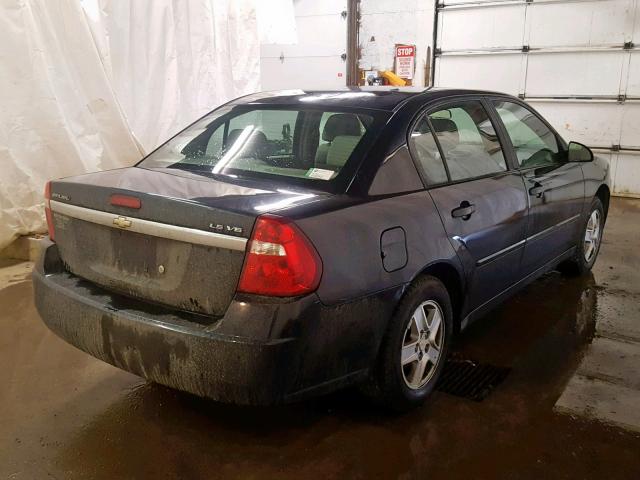 1G1ZT52865F263928 - 2005 CHEVROLET MALIBU LS BLACK photo 4